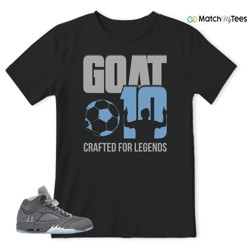 NIKE AIR JORDAN 5 RETRO WOLF GREY 2026 SNEAKER Matching Tees t-shirt