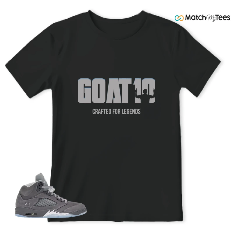 NIKE AIR JORDAN 5 RETRO WOLF GREY 2026 SNEAKER Matching Tees t-shirt