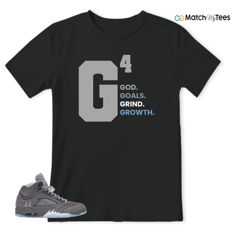 NIKE AIR JORDAN 5 RETRO WOLF GREY 2026 SNEAKER Matching Tees t-shirt