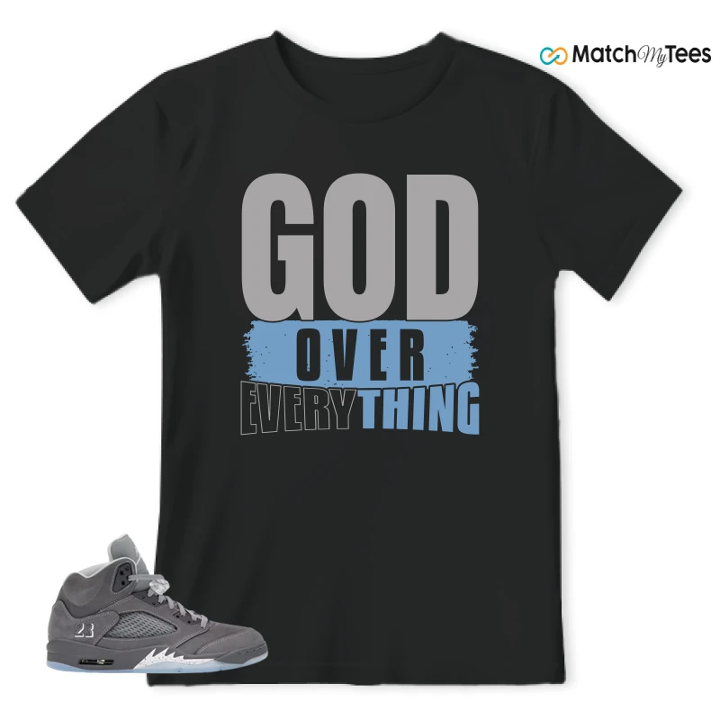 NIKE AIR JORDAN 5 RETRO WOLF GREY 2026 SNEAKER Matching Tees t-shirt