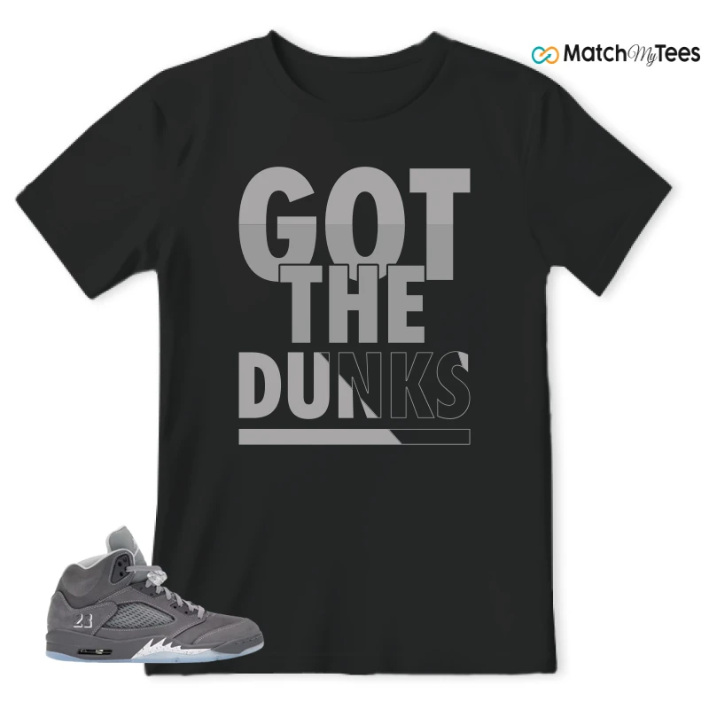 NIKE AIR JORDAN 5 RETRO WOLF GREY 2026 SNEAKER Matching Tees t-shirt