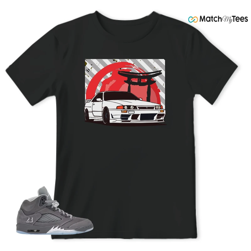 NIKE AIR JORDAN 5 RETRO WOLF GREY 2026 SNEAKER Matching Tees t-shirt