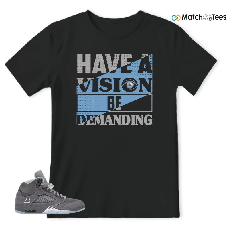 NIKE AIR JORDAN 5 RETRO WOLF GREY 2026 SNEAKER Matching Tees t-shirt