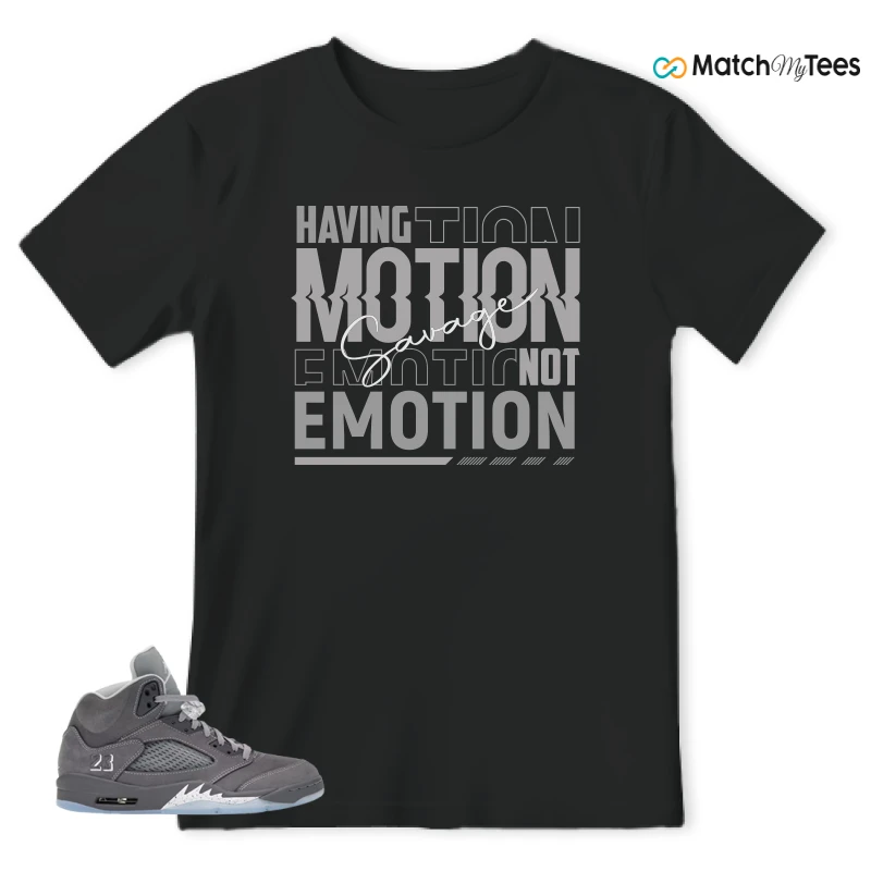 NIKE AIR JORDAN 5 RETRO WOLF GREY 2026 SNEAKER Matching Tees t-shirt