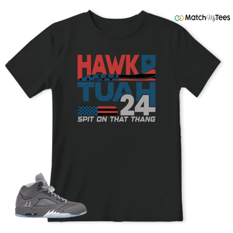 NIKE AIR JORDAN 5 RETRO WOLF GREY 2026 SNEAKER Matching Tees t-shirt