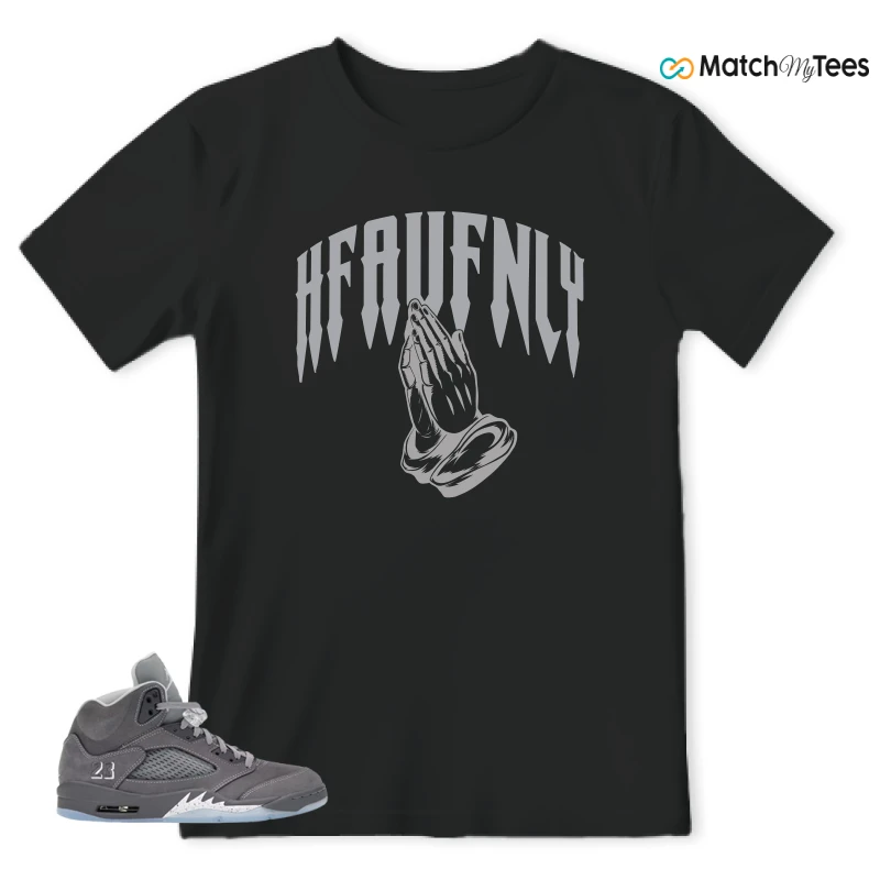 NIKE AIR JORDAN 5 RETRO WOLF GREY 2026 SNEAKER Matching Tees t-shirt