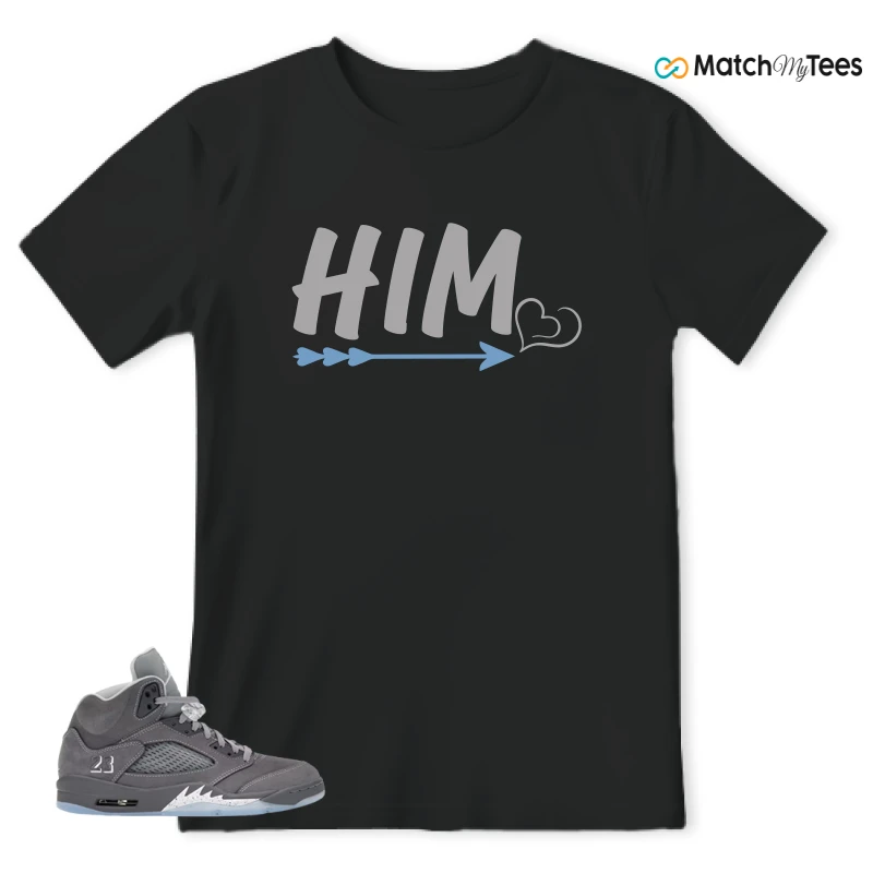 NIKE AIR JORDAN 5 RETRO WOLF GREY 2026 SNEAKER Matching Tees t-shirt