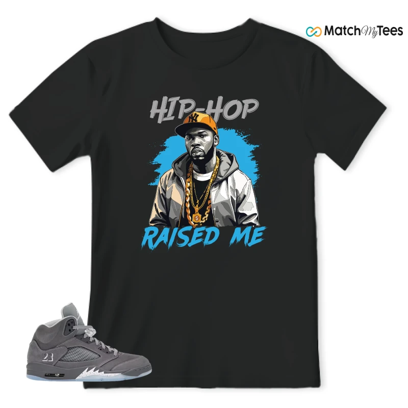 NIKE AIR JORDAN 5 RETRO WOLF GREY 2026 SNEAKER Matching Tees t-shirt