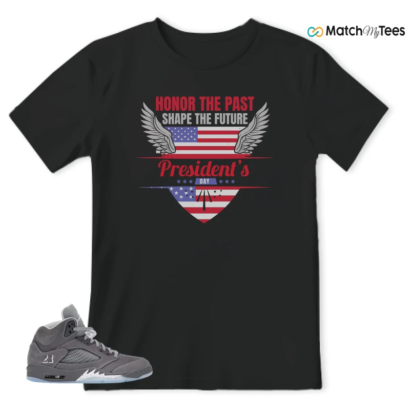 NIKE AIR JORDAN 5 RETRO WOLF GREY 2026 SNEAKER Matching Tees t-shirt