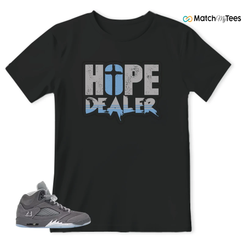 NIKE AIR JORDAN 5 RETRO WOLF GREY 2026 SNEAKER Matching Tees t-shirt