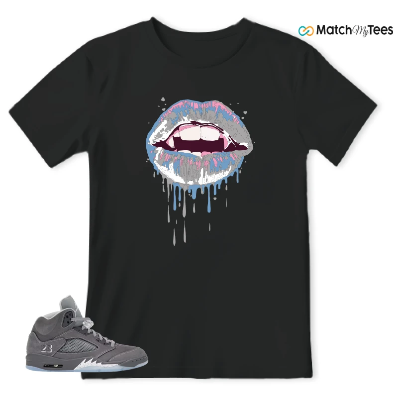 NIKE AIR JORDAN 5 RETRO WOLF GREY 2026 SNEAKER Matching Tees t-shirt