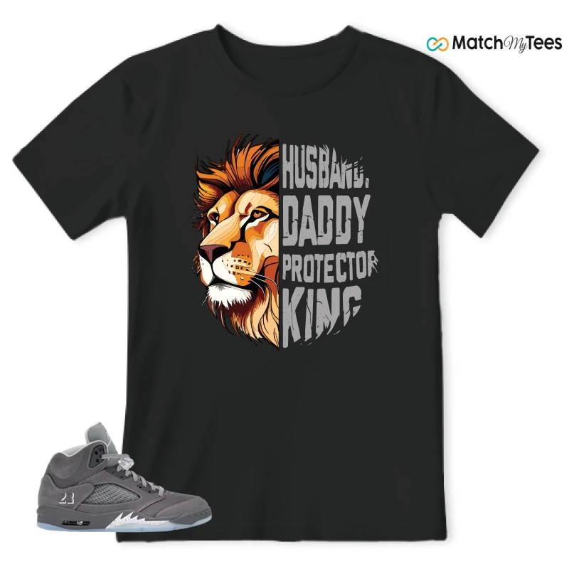 NIKE AIR JORDAN 5 RETRO WOLF GREY 2026 SNEAKER Matching Tees t-shirt