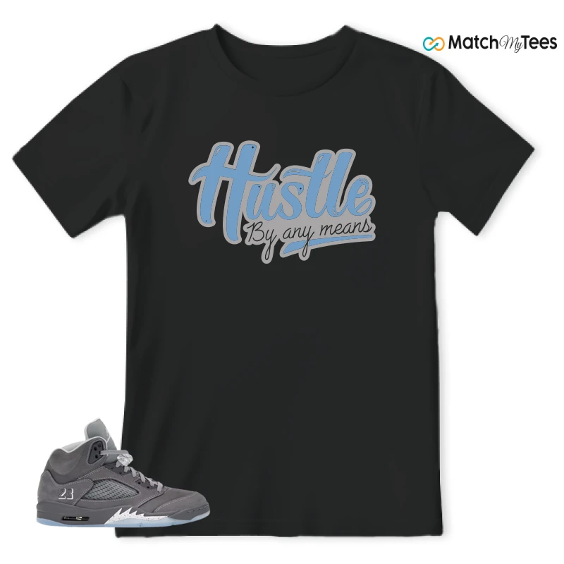 NIKE AIR JORDAN 5 RETRO WOLF GREY 2026 SNEAKER Matching Tees t-shirt
