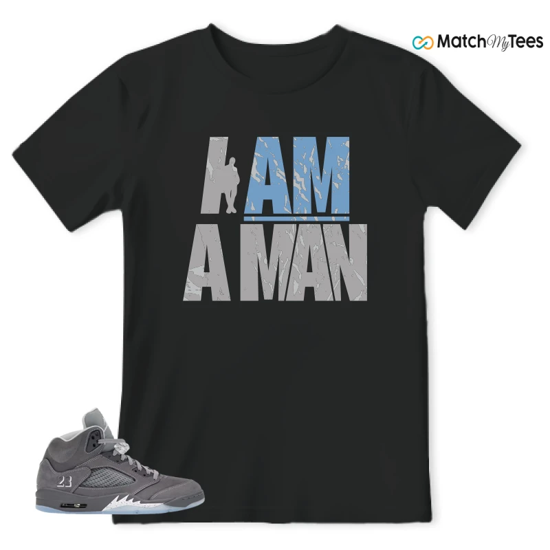 NIKE AIR JORDAN 5 RETRO WOLF GREY 2026 SNEAKER Matching Tees t-shirt
