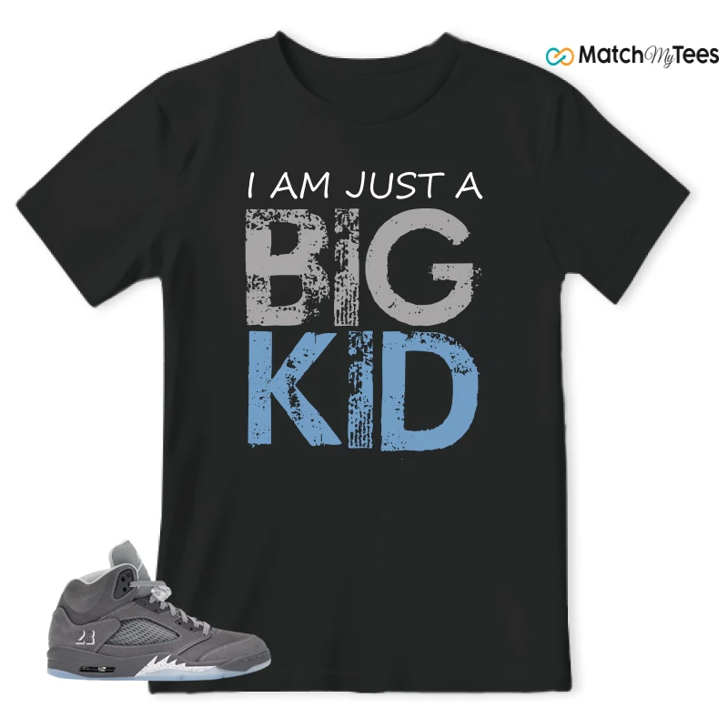 NIKE AIR JORDAN 5 RETRO WOLF GREY 2026 SNEAKER Matching Tees t-shirt