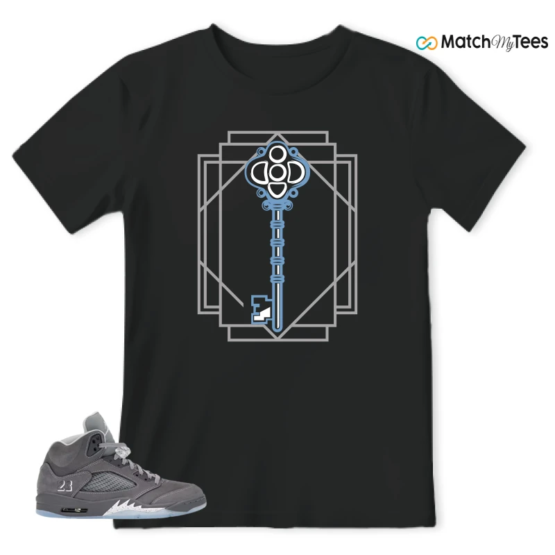NIKE AIR JORDAN 5 RETRO WOLF GREY 2026 SNEAKER Matching Tees t-shirt