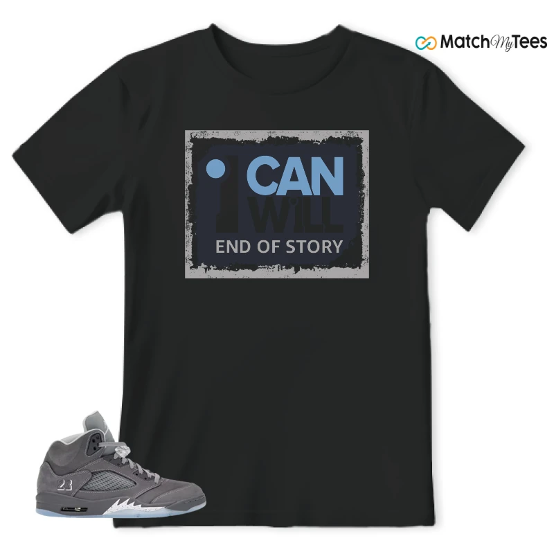 NIKE AIR JORDAN 5 RETRO WOLF GREY 2026 SNEAKER Matching Tees t-shirt