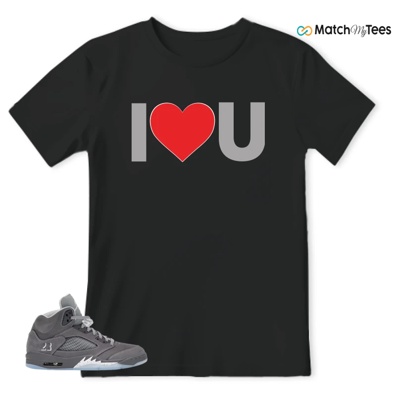 NIKE AIR JORDAN 5 RETRO WOLF GREY 2026 SNEAKER Matching Tees t-shirt