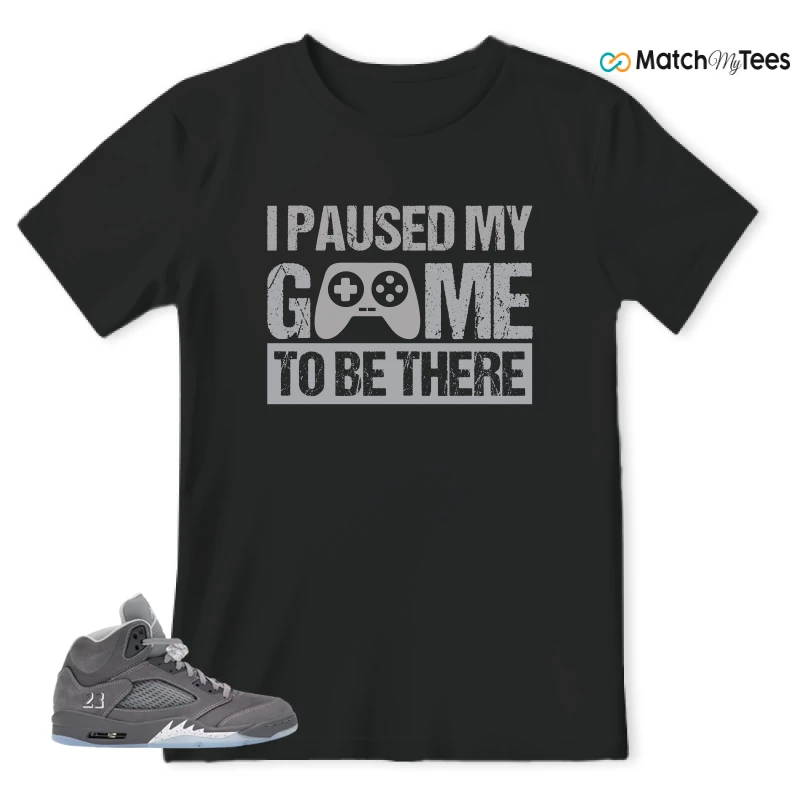 NIKE AIR JORDAN 5 RETRO WOLF GREY 2026 SNEAKER Matching Tees t-shirt