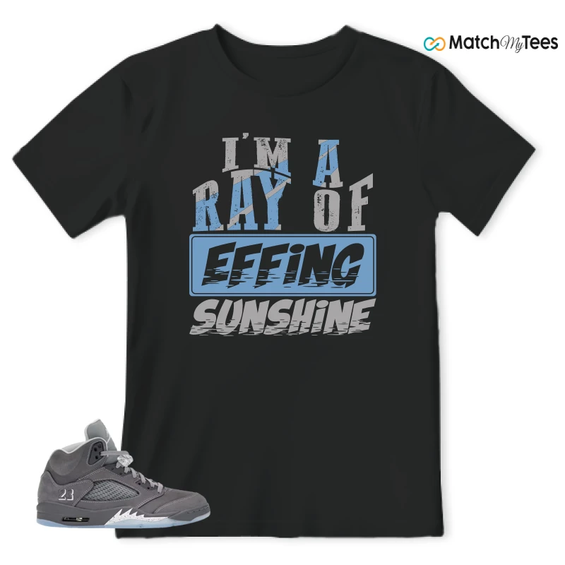 NIKE AIR JORDAN 5 RETRO WOLF GREY 2026 SNEAKER Matching Tees t-shirt