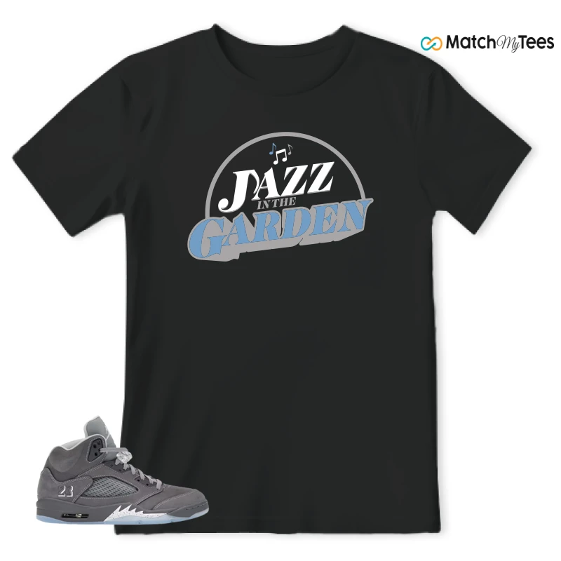NIKE AIR JORDAN 5 RETRO WOLF GREY 2026 SNEAKER Matching Tees t-shirt