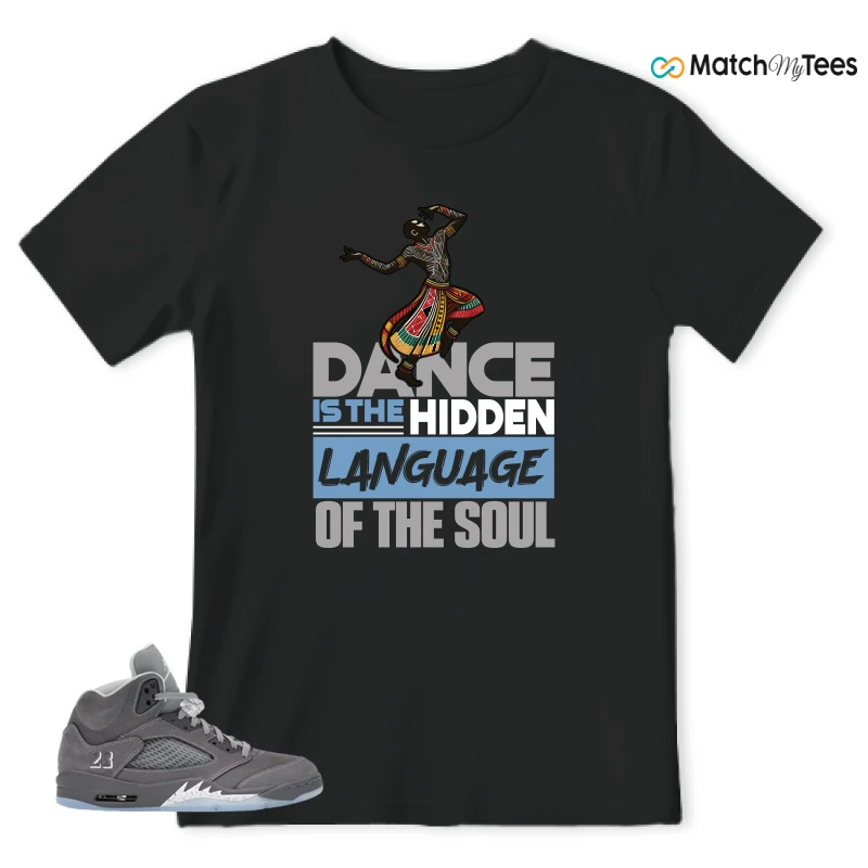 NIKE AIR JORDAN 5 RETRO WOLF GREY 2026 SNEAKER Matching Tees t-shirt