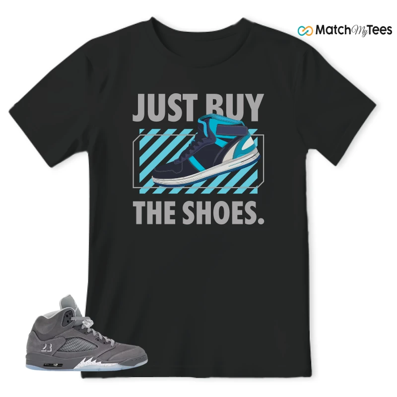 NIKE AIR JORDAN 5 RETRO WOLF GREY 2026 SNEAKER Matching Tees t-shirt