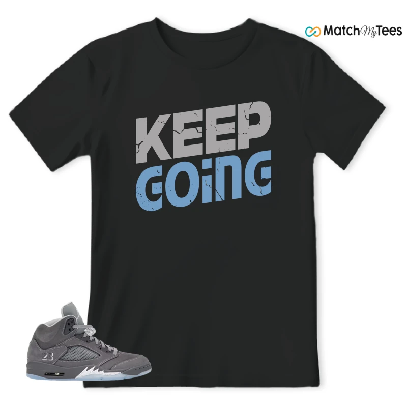 NIKE AIR JORDAN 5 RETRO WOLF GREY 2026 SNEAKER Matching Tees t-shirt