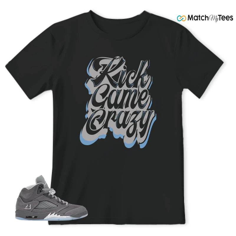 NIKE AIR JORDAN 5 RETRO WOLF GREY 2026 SNEAKER Matching Tees t-shirt