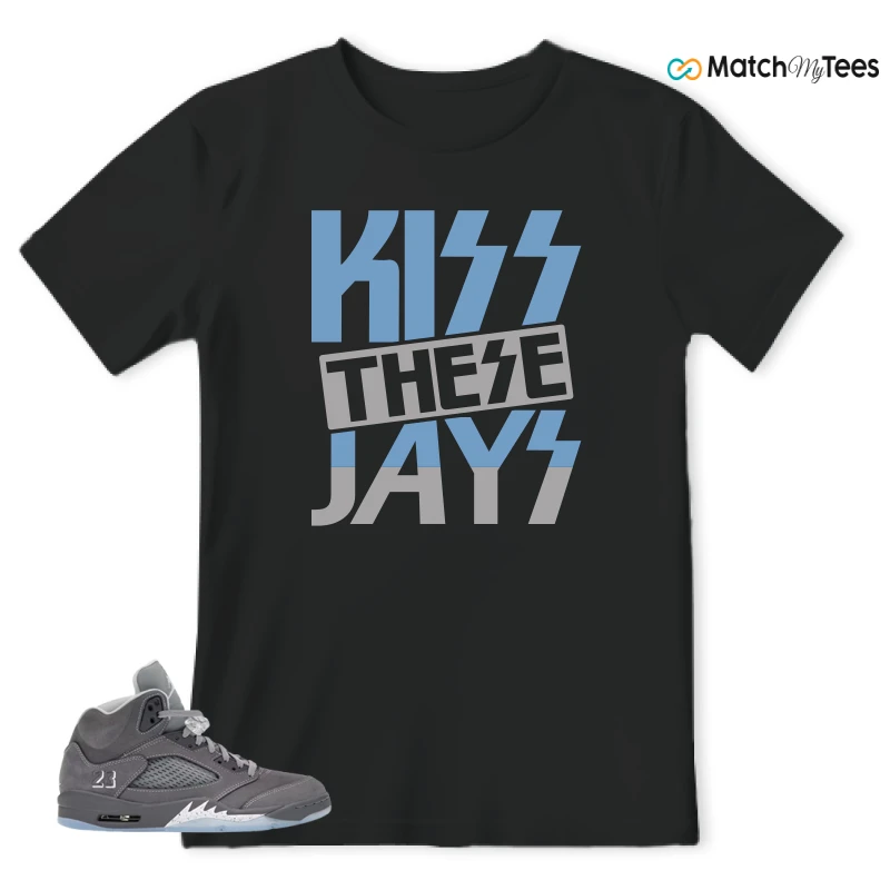NIKE AIR JORDAN 5 RETRO WOLF GREY 2026 SNEAKER Matching Tees t-shirt