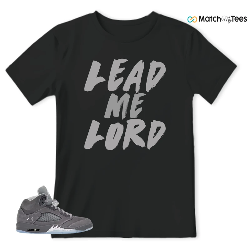 NIKE AIR JORDAN 5 RETRO WOLF GREY 2026 SNEAKER Matching Tees t-shirt