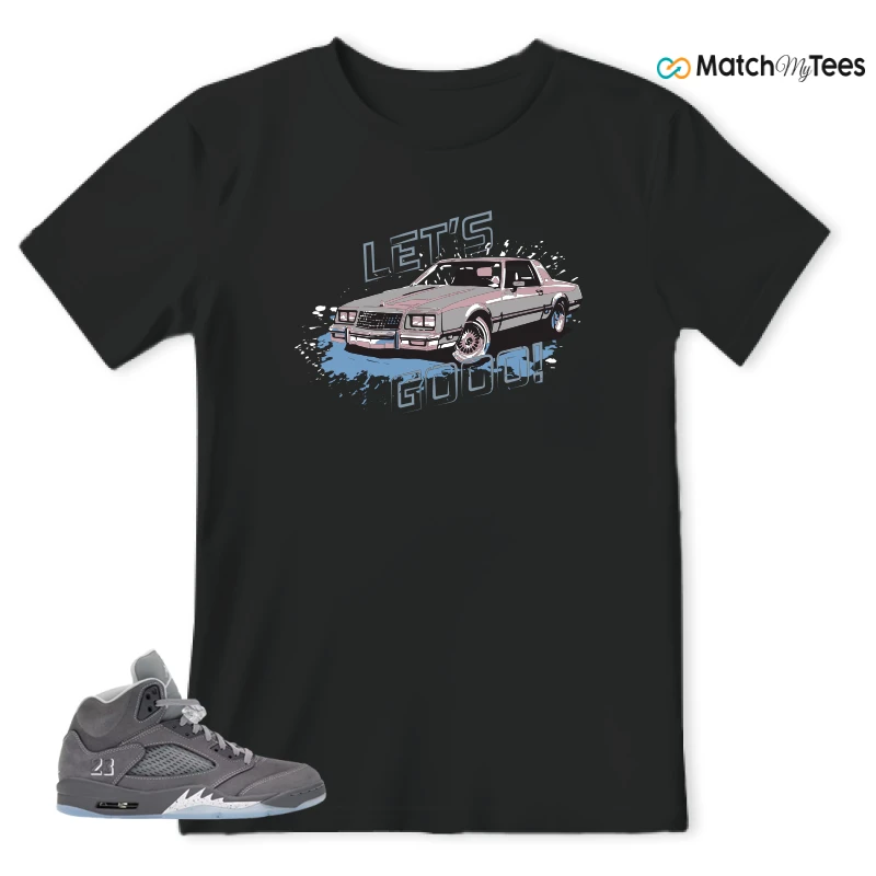 NIKE AIR JORDAN 5 RETRO WOLF GREY 2026 SNEAKER Matching Tees t-shirt