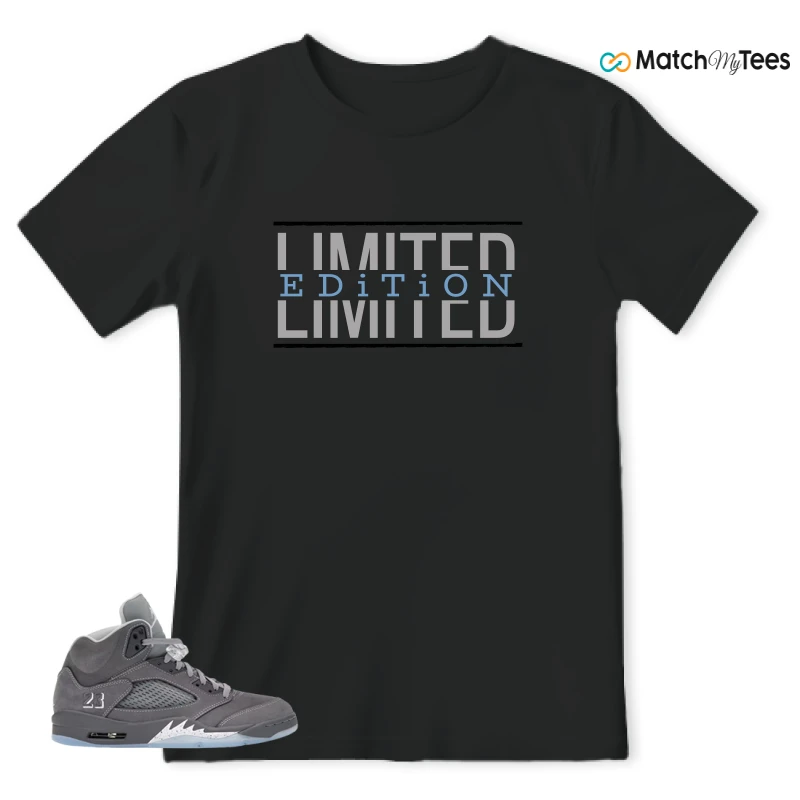 NIKE AIR JORDAN 5 RETRO WOLF GREY 2026 SNEAKER Matching Tees t-shirt