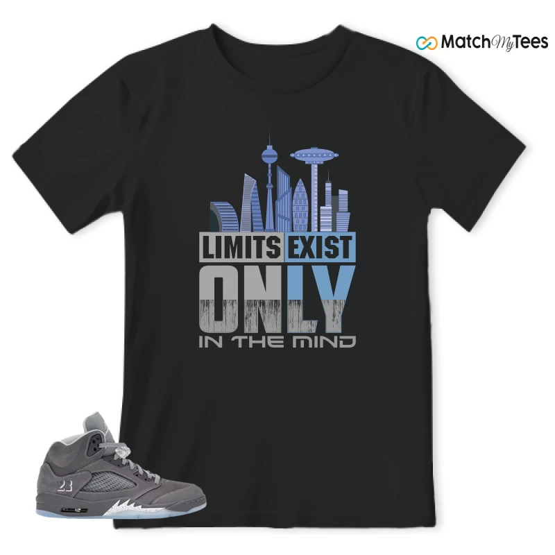 NIKE AIR JORDAN 5 RETRO WOLF GREY 2026 SNEAKER Matching Tees t-shirt
