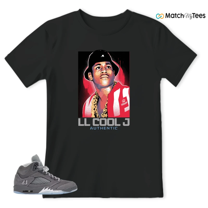 NIKE AIR JORDAN 5 RETRO WOLF GREY 2026 SNEAKER Matching Tees t-shirt