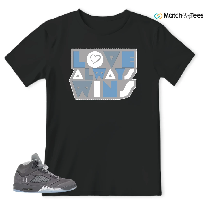 NIKE AIR JORDAN 5 RETRO WOLF GREY 2026 SNEAKER Matching Tees t-shirt