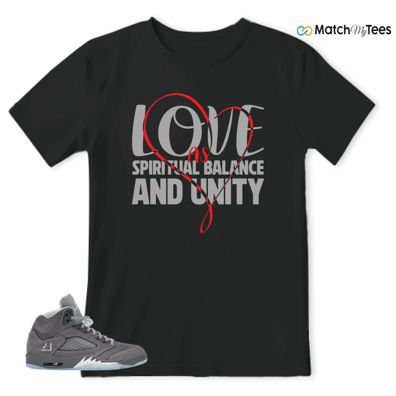 NIKE AIR JORDAN 5 RETRO WOLF GREY 2026 SNEAKER Matching Tees t-shirt