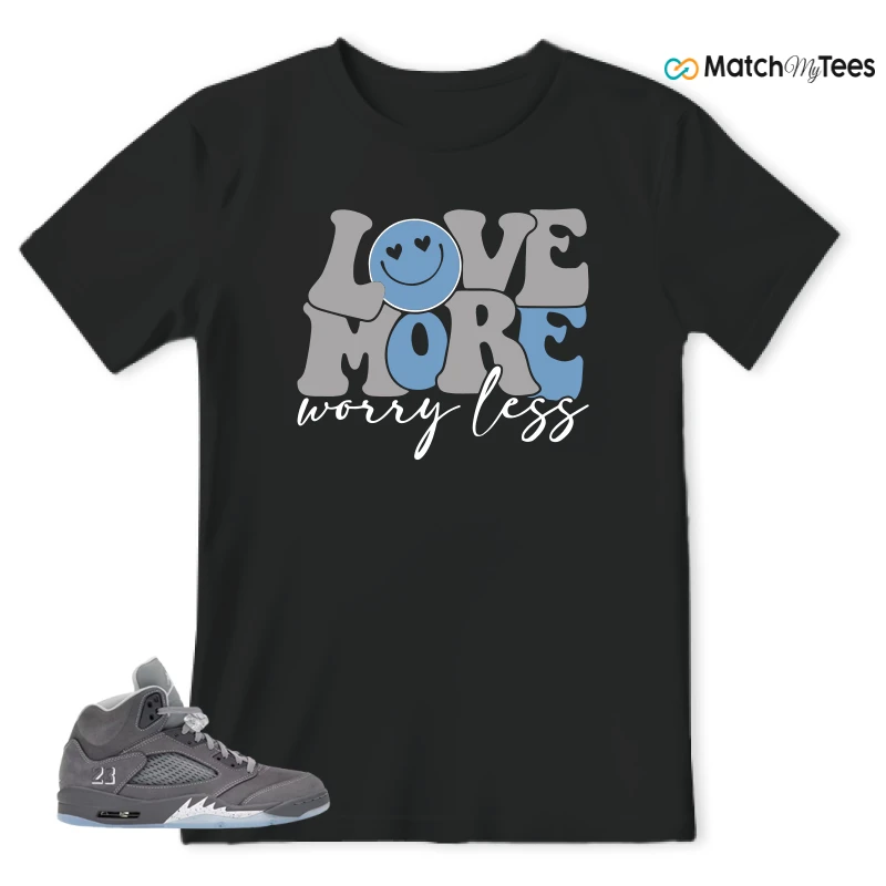 NIKE AIR JORDAN 5 RETRO WOLF GREY 2026 SNEAKER Matching Tees t-shirt