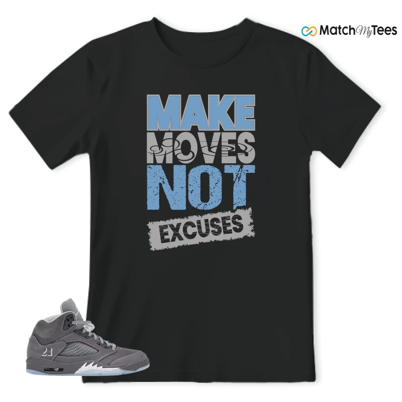 NIKE AIR JORDAN 5 RETRO WOLF GREY 2026 SNEAKER Matching Tees t-shirt