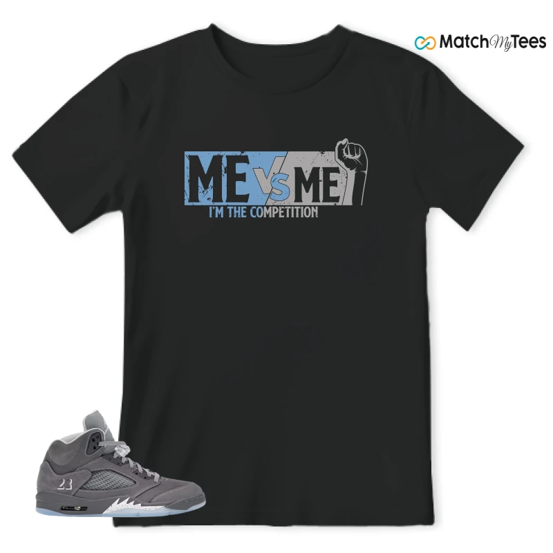 NIKE AIR JORDAN 5 RETRO WOLF GREY 2026 SNEAKER Matching Tees t-shirt