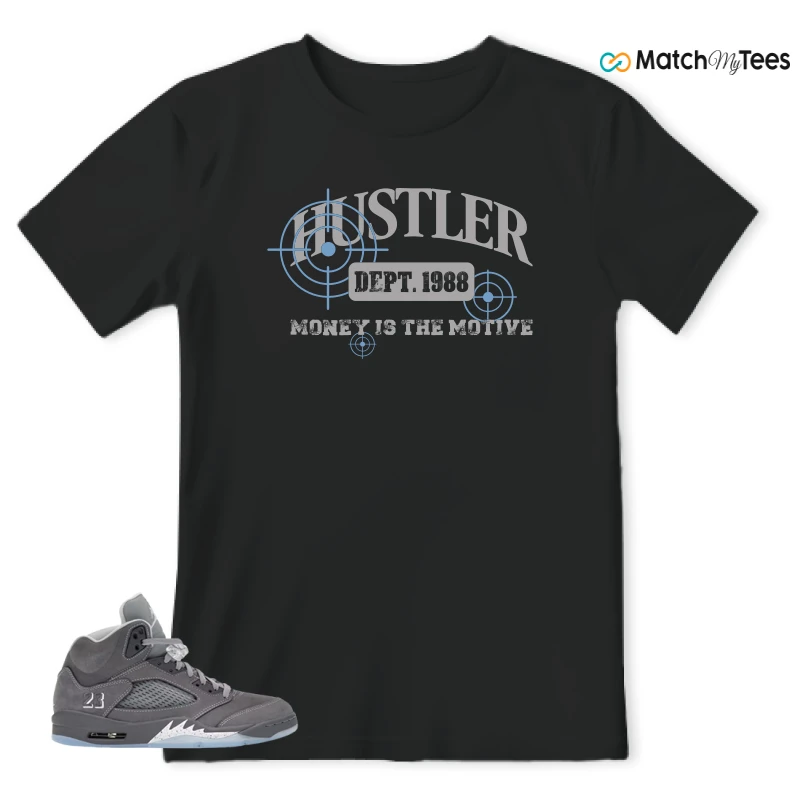 NIKE AIR JORDAN 5 RETRO WOLF GREY 2026 SNEAKER Matching Tees t-shirt