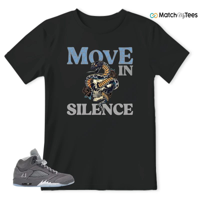 NIKE AIR JORDAN 5 RETRO WOLF GREY 2026 SNEAKER Matching Tees t-shirt