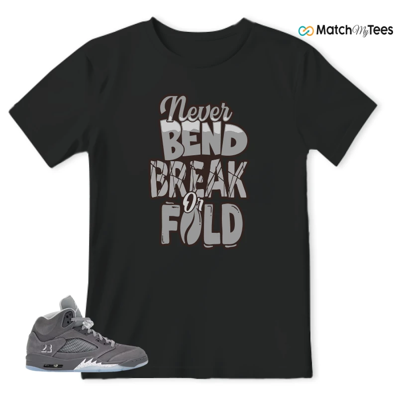 NIKE AIR JORDAN 5 RETRO WOLF GREY 2026 SNEAKER Matching Tees t-shirt