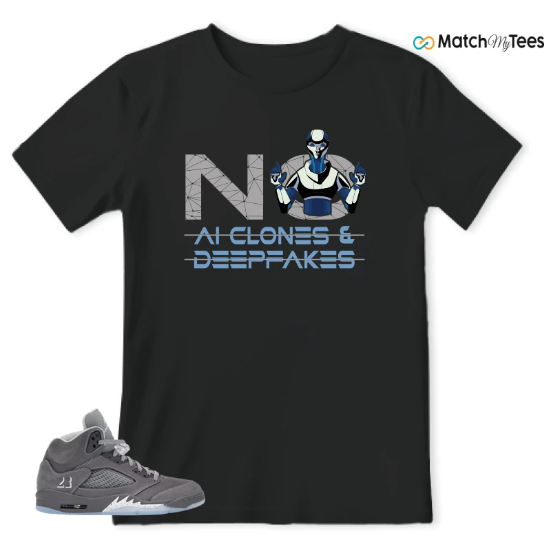 NIKE AIR JORDAN 5 RETRO WOLF GREY 2026 SNEAKER Matching Tees t-shirt