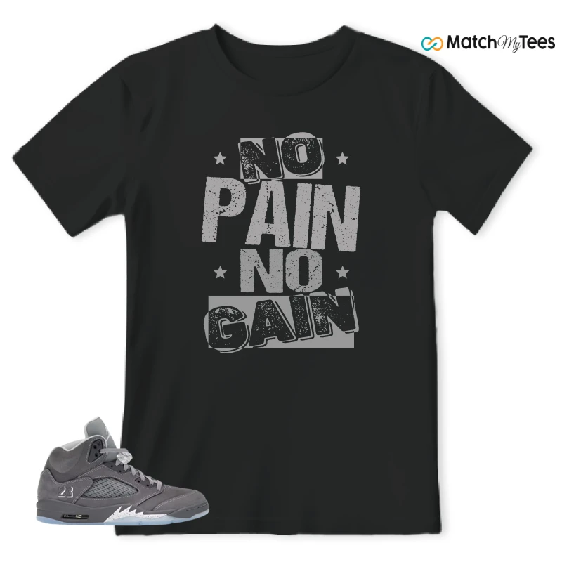 NIKE AIR JORDAN 5 RETRO WOLF GREY 2026 SNEAKER Matching Tees t-shirt