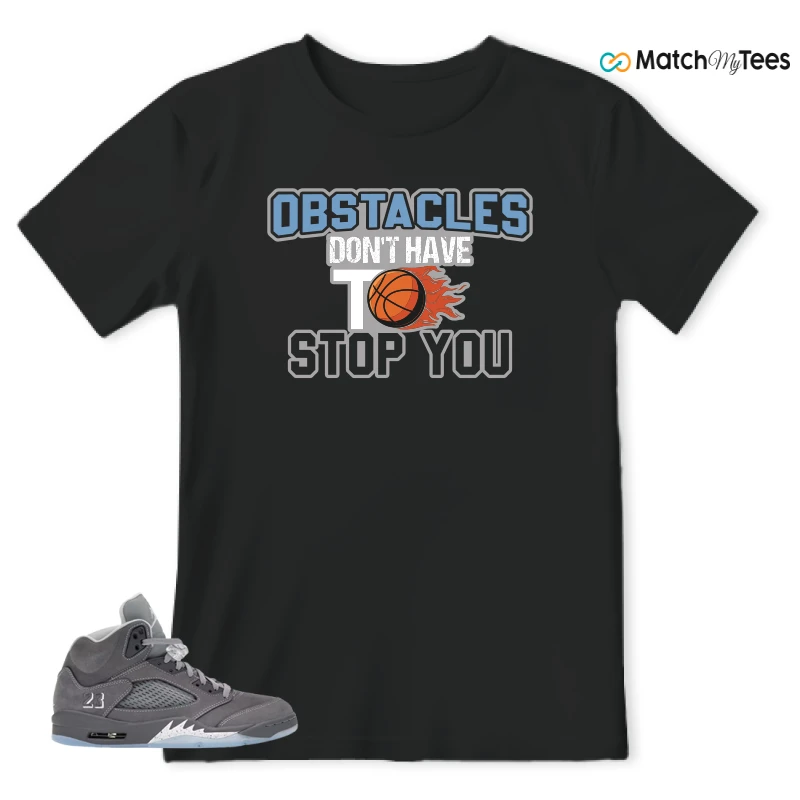 NIKE AIR JORDAN 5 RETRO WOLF GREY 2026 SNEAKER Matching Tees t-shirt