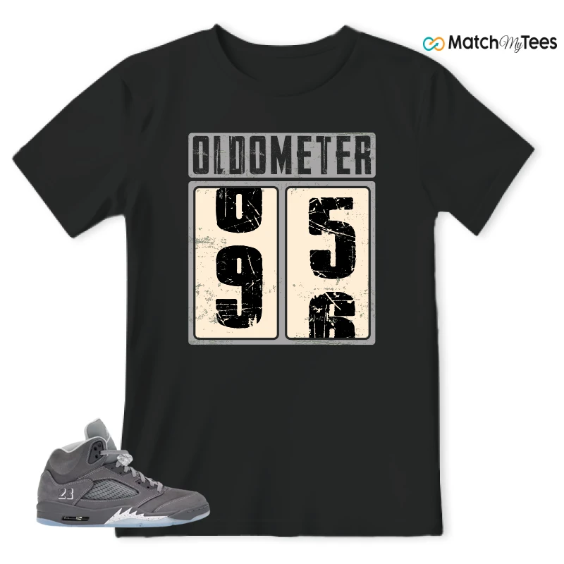 NIKE AIR JORDAN 5 RETRO WOLF GREY 2026 SNEAKER Matching Tees t-shirt