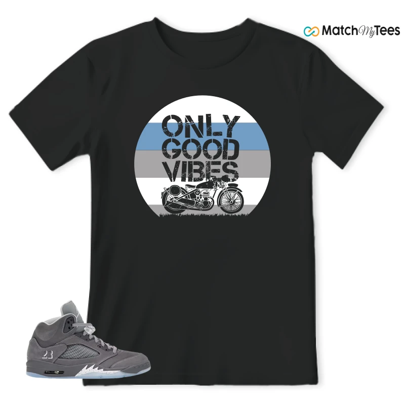 NIKE AIR JORDAN 5 RETRO WOLF GREY 2026 SNEAKER Matching Tees t-shirt