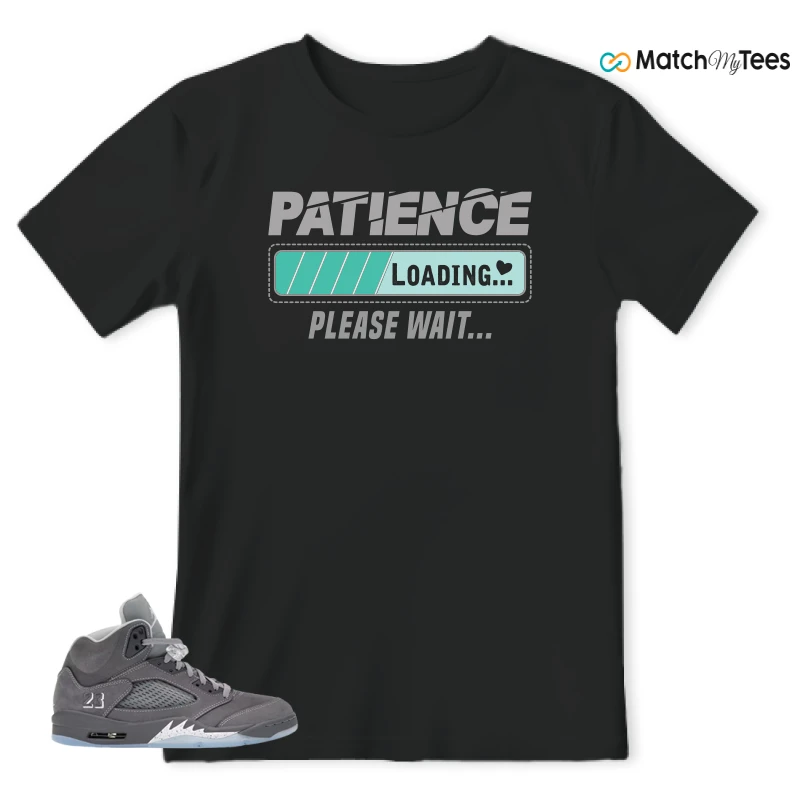 NIKE AIR JORDAN 5 RETRO WOLF GREY 2026 SNEAKER Matching Tees t-shirt