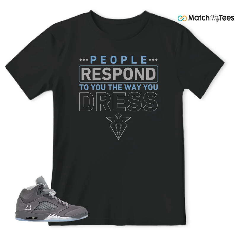 NIKE AIR JORDAN 5 RETRO WOLF GREY 2026 SNEAKER Matching Tees t-shirt